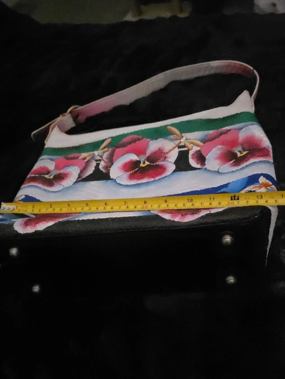 Sharif Floral Shoulder Bag in Pink, Blue, White and Green